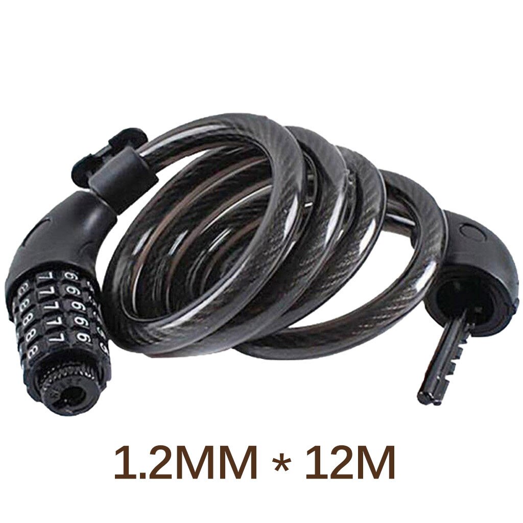 Anti Theft Folding Bicycle Lock For MTB Road Chain Cable Bike Lock Heavy Duty Security Key Padlock Bicycle Motorcycle Lock #j4s