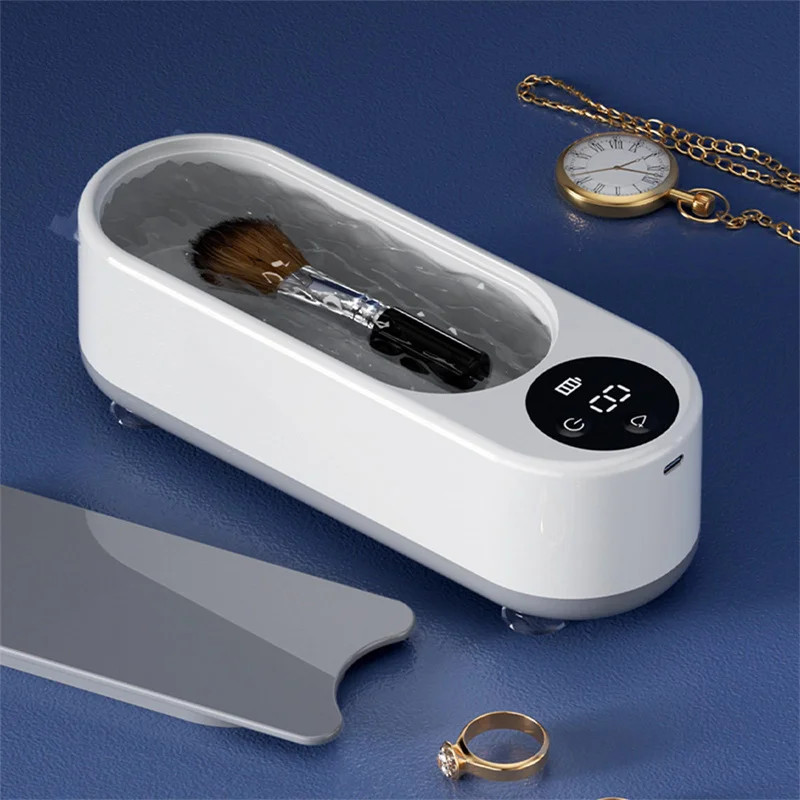 450Ml Ultrasone Reiniger Tandheelkundige Ultra Sonische Bad Hoge Frequentie Trilling Sieraden Reiniger Machine Voor Ing Bril Make-Up Borstel