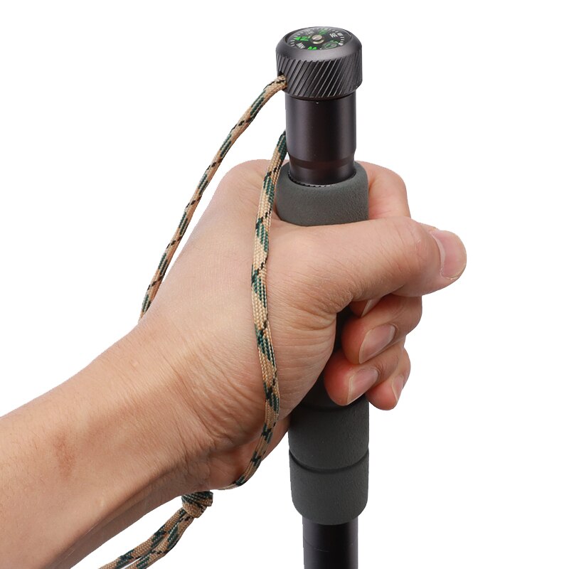 Multifunctional Trekking Walking Poles Aluminum Folding Ultralight Trekking Poles Hiking Pole Outdoor Stick