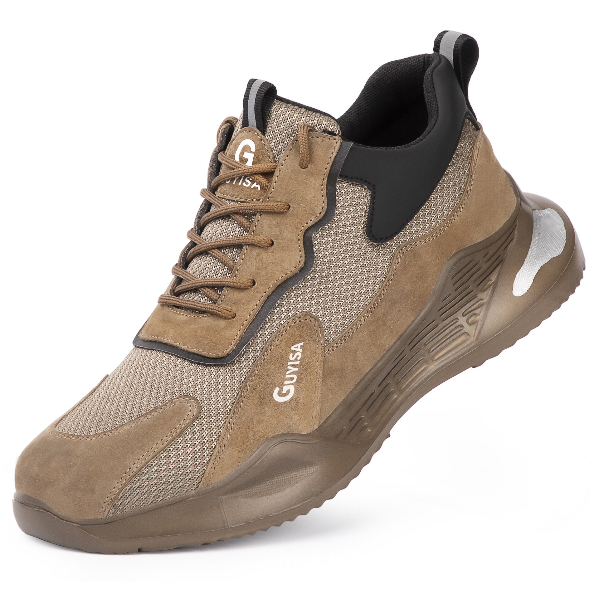 Air Mesh Steel Toe Work Shoes Breathable Working Shoes Man Safety Lightweight Puncture-Proof Safety Boots