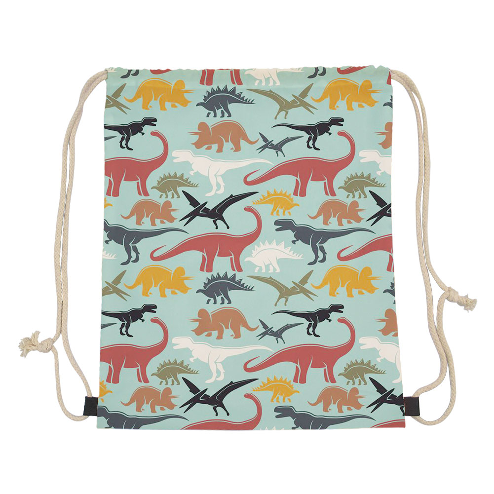 Tema dinosaur snøre taske kvinder rejsetaske beagles dinosaur prins små taskepakker mochilas opbevaring støvtætte tasker