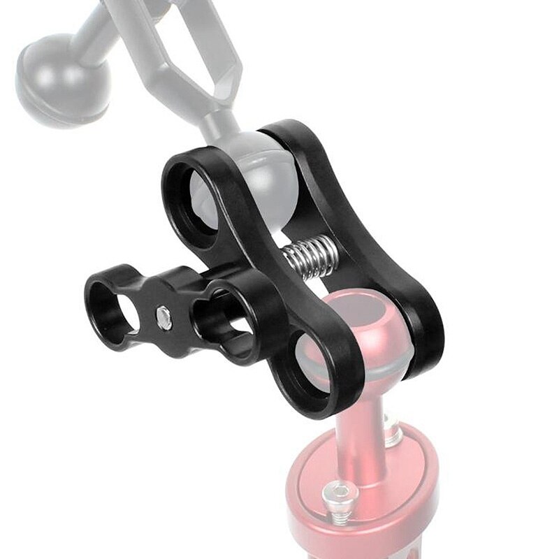 2Pcs Dual Aluminum Alloy Ball Clamp for Underwater Camera Arm System