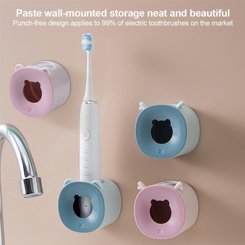 Toothbrush Holder Draining Electric Toothbrush Organizer Wall Mounted Bathroom Storage Holder