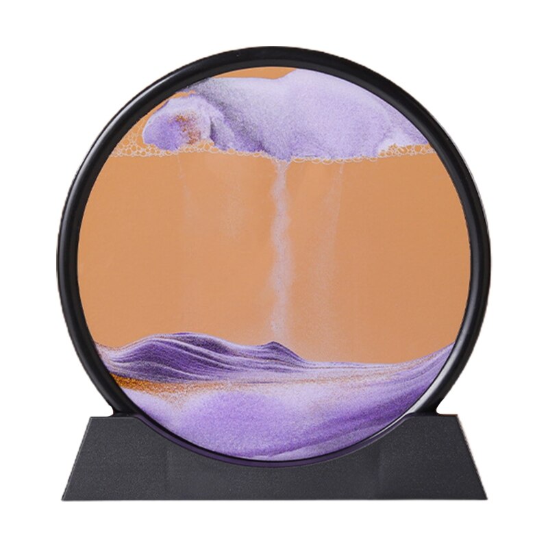 One Piece Of 10 Inch Art Picture 3D Hourglass Glass Ornaments Home Decoration Items: PL