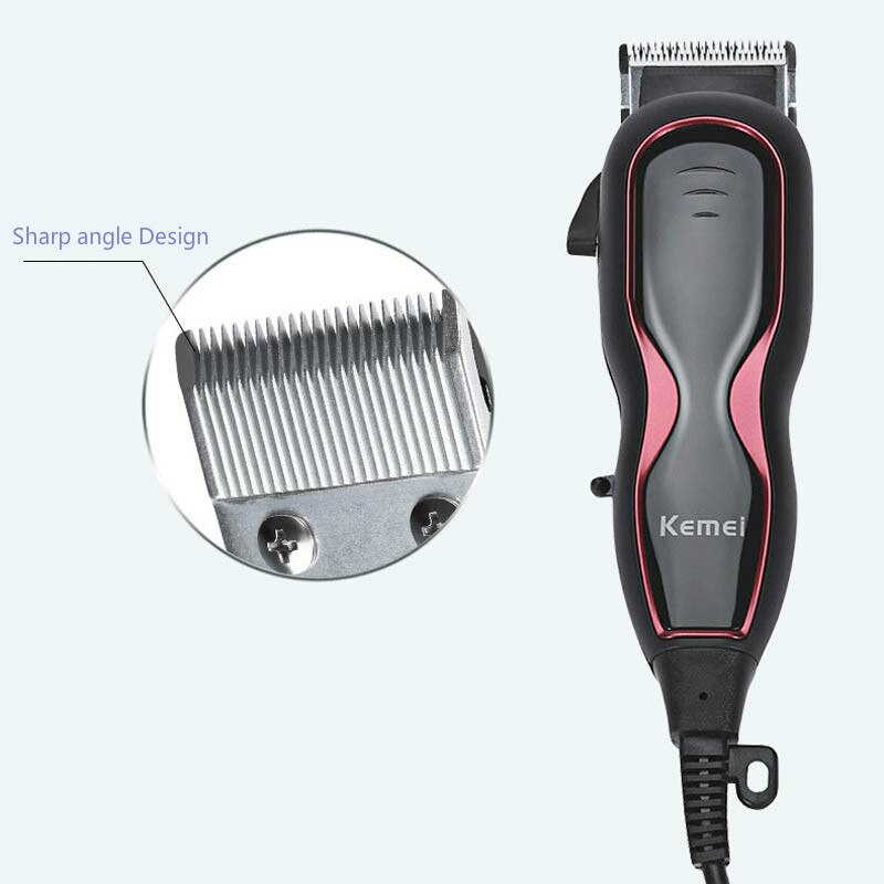 Wired Hair Trimmer Stainless Steel Cutter Hair Clipper Security Adjustable Limit Comb Sharp Angle Not Hurt Hair 35D
