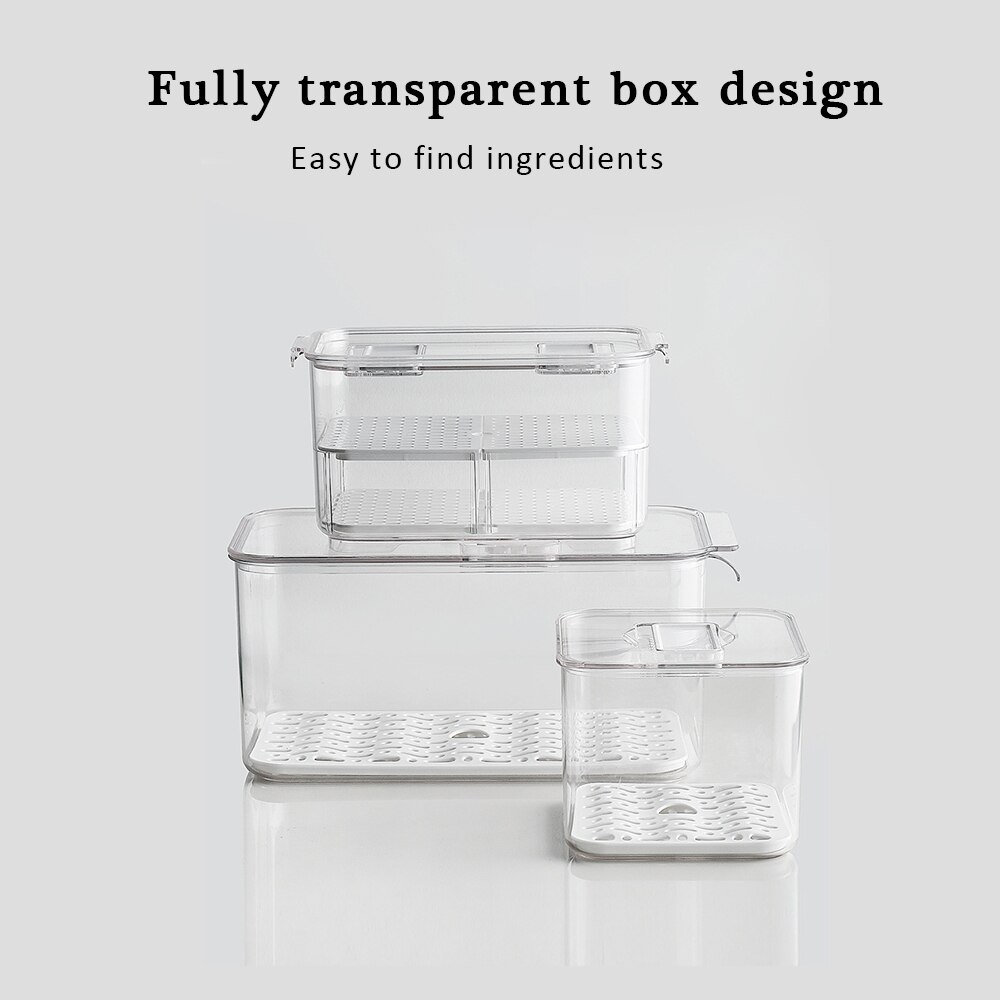 Food Storage Box Refrigerator Special Storage Kitchen Plastic Box Fridge Storage Container Kitchen Vegetable Fruit Fresh Box