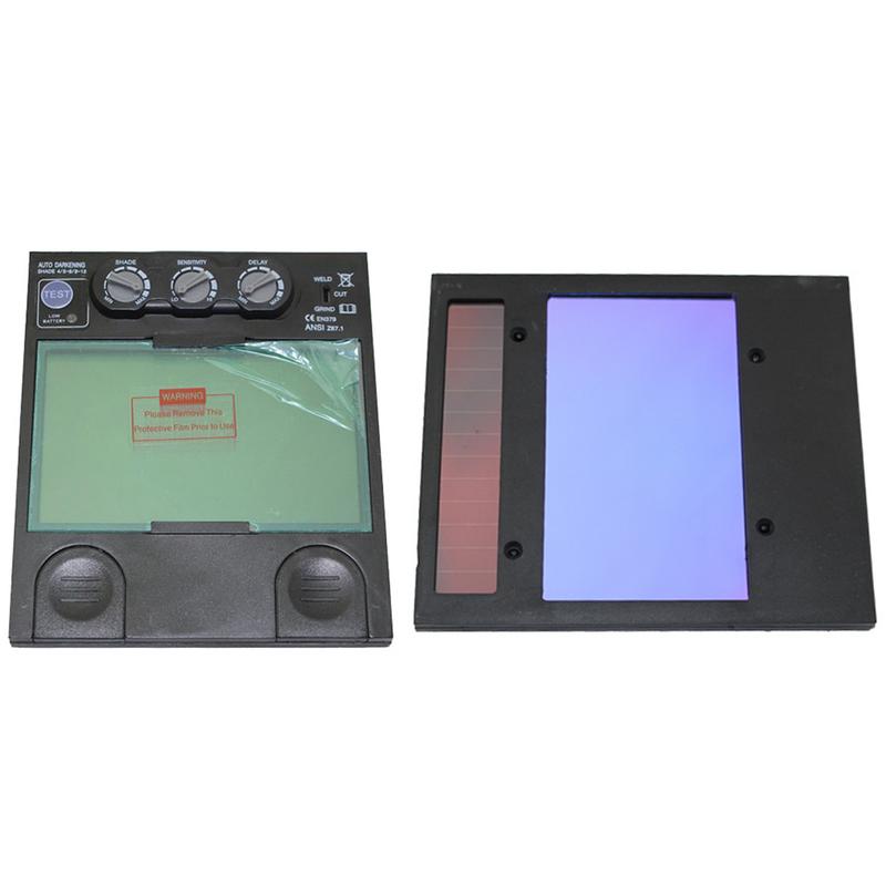 Helmet Shield Solar Welding Auto Varnishing Mask Replacement Head-Mounted Automatic Dimming Feature With Adjustable Large Lens