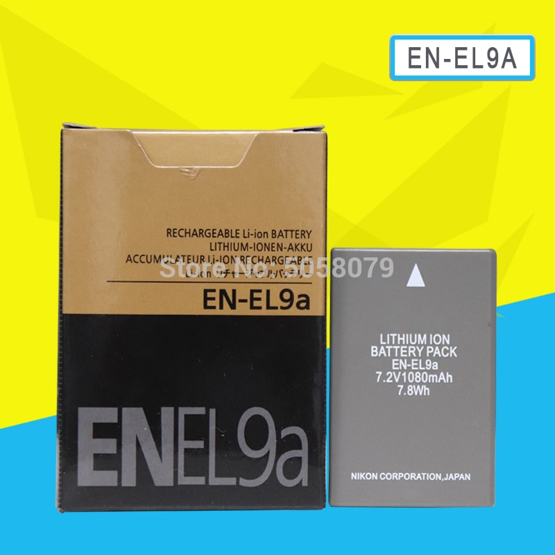EN-EL9a ENEL9a Batterij 1080mAh Voor Nikon D60 D5000 D40X D40 D3X D3000 D30 Camera 'S