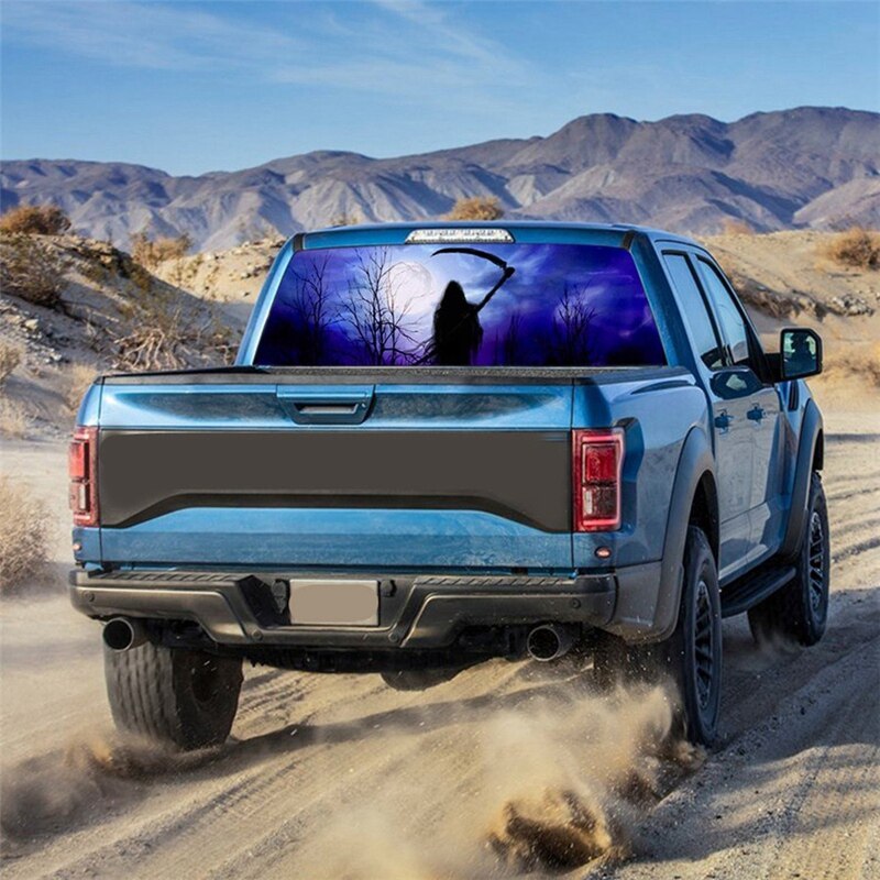 Night Devil Moon for Truck Jeep Suv Pickup 3D Rear... – Grandado