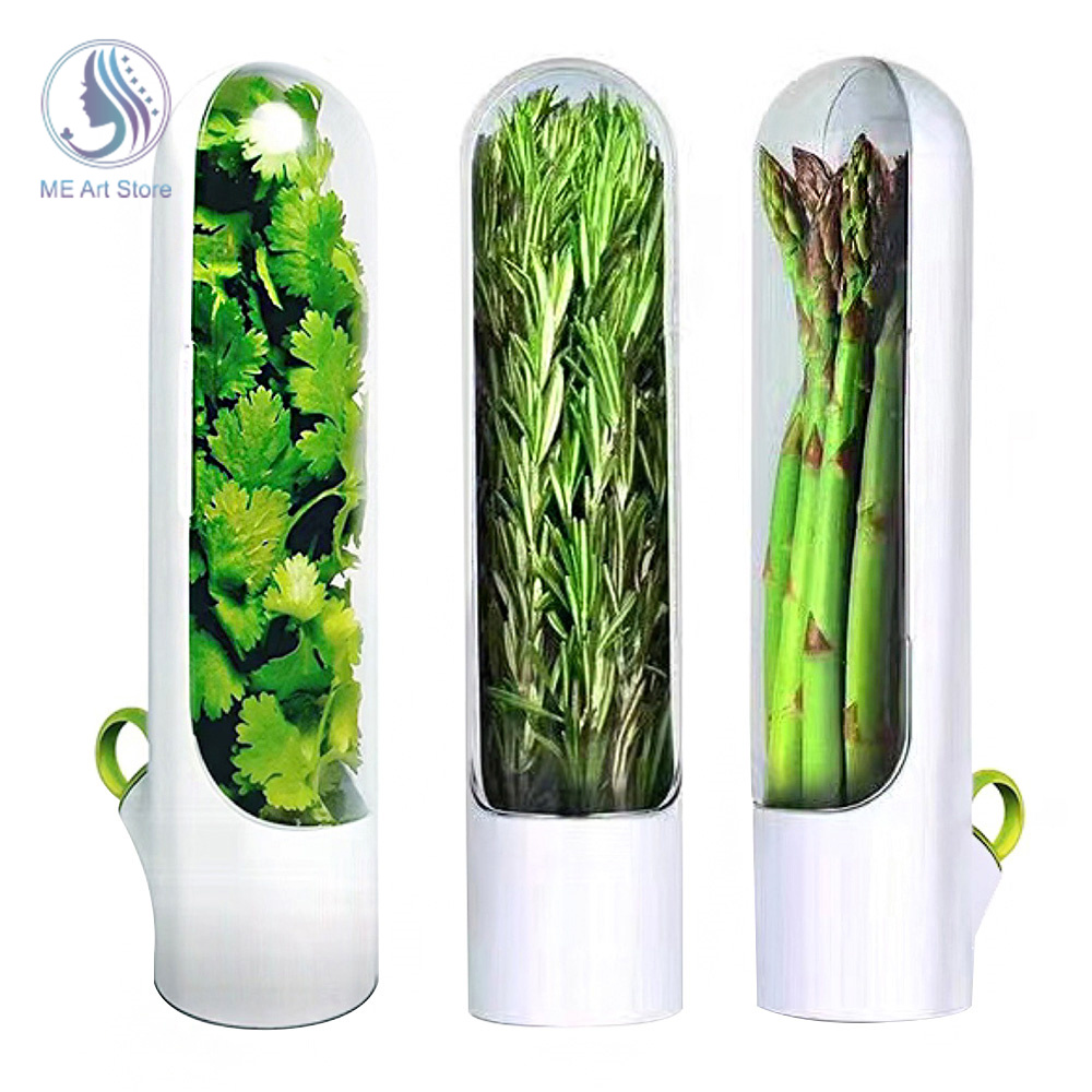 Opbevaring af urter, kapseletui, friskhedsbevaringsboks, koptype, opbevaringsbeholder til mad, grøntsagskonserveringsflaske, køkkentilbehør