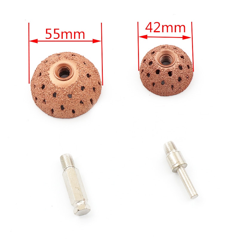 URANN 1pcs 42mm 55mm Tungsten steel Tire grinding wheel Tire tire grinding head Carbide grinding head