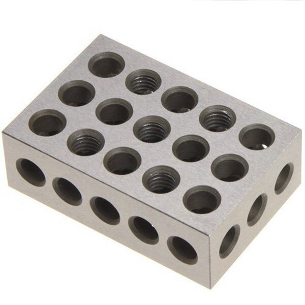 1-2-3 Blocks Matched 2 Pair 23 Holes (1 Inch X2 Inch X3 Inch) 123 Set Precision Machinist Milling