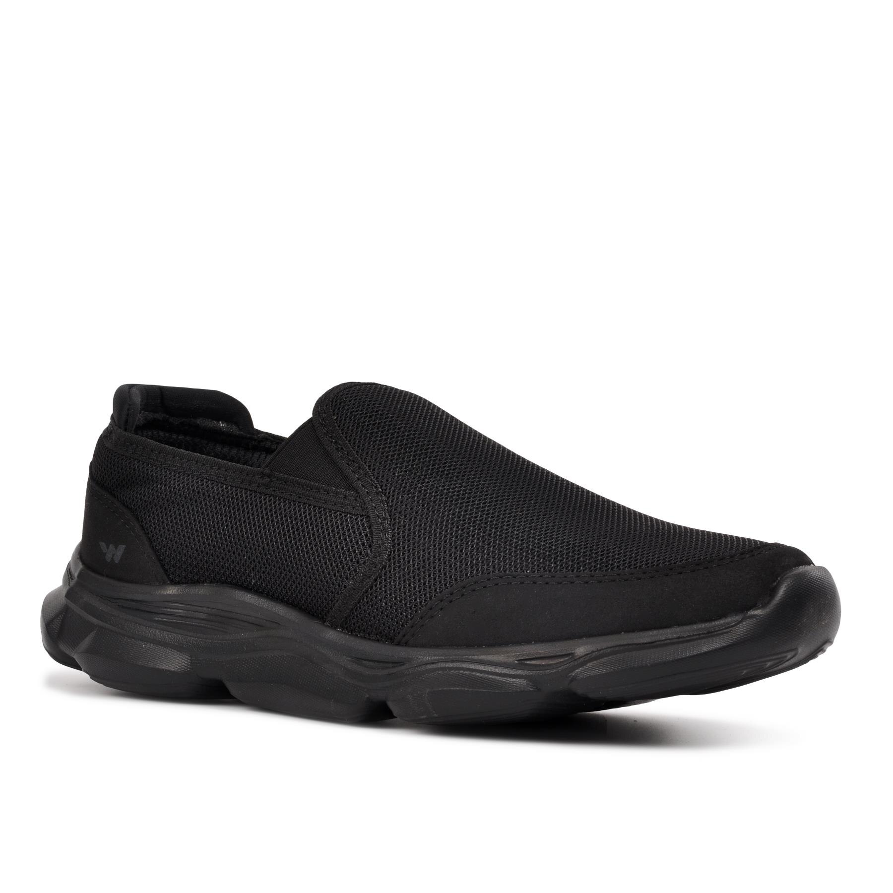 Walkway Alaska black men's casual and lightweight sports shoes