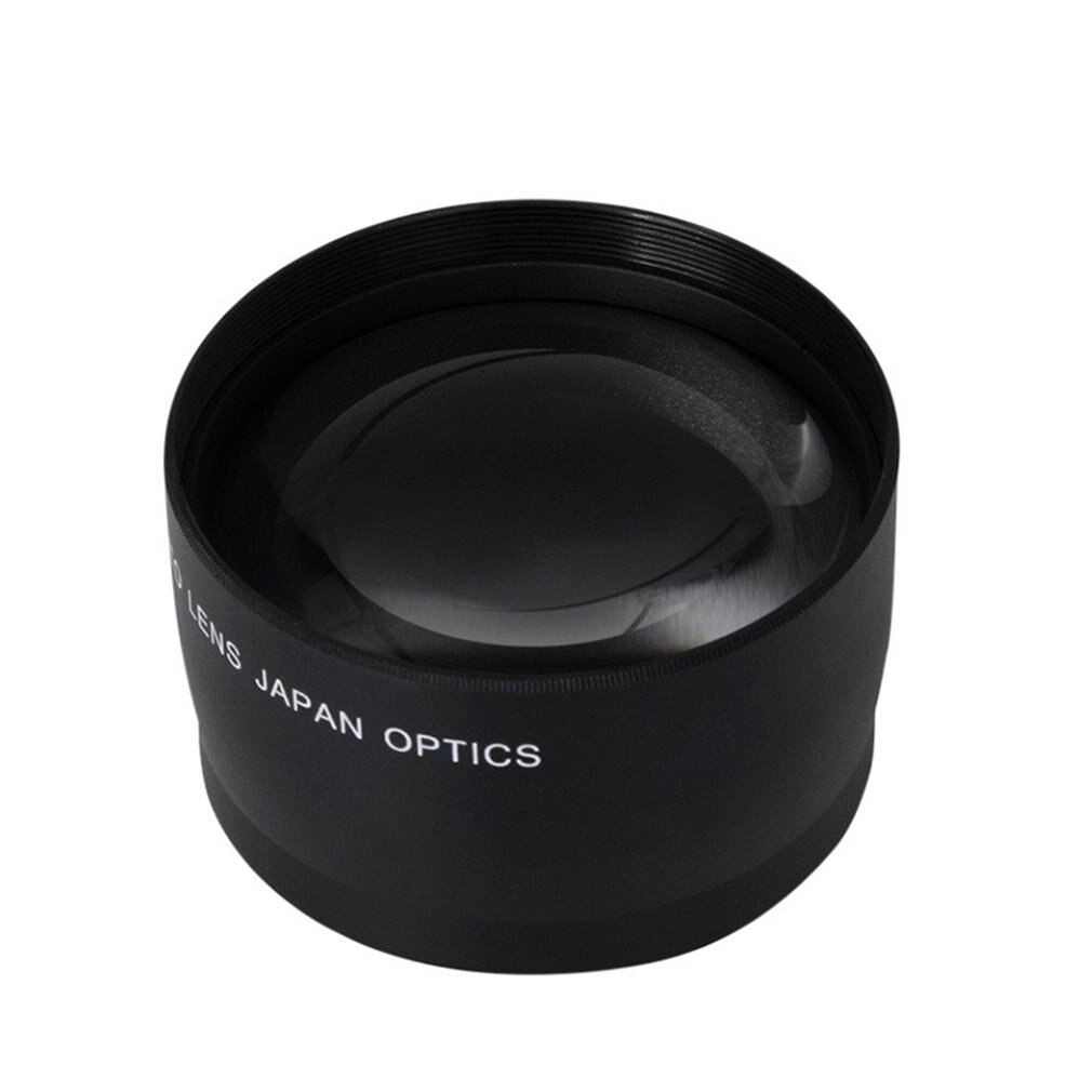 58Mm 2X Double Camera Teleconverter Lens Wide Angle Extender Aps Format Lens Magnesium Aluminum Alloy