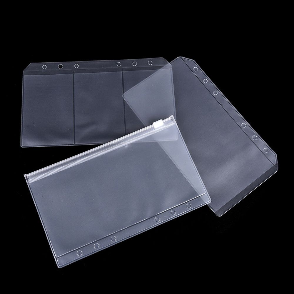 1 st  a5/a6 transparent zip lock kuvert bindemedel ficka påfyllning arrangör brevpapper undersökning kontor skolpapper