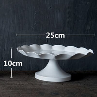 SWEETGO Wedding Cake Tray Cupcake Stands Cake Tools Waterproof Plate Bake Acessory for cupcake decoration party bakeware: 25cm