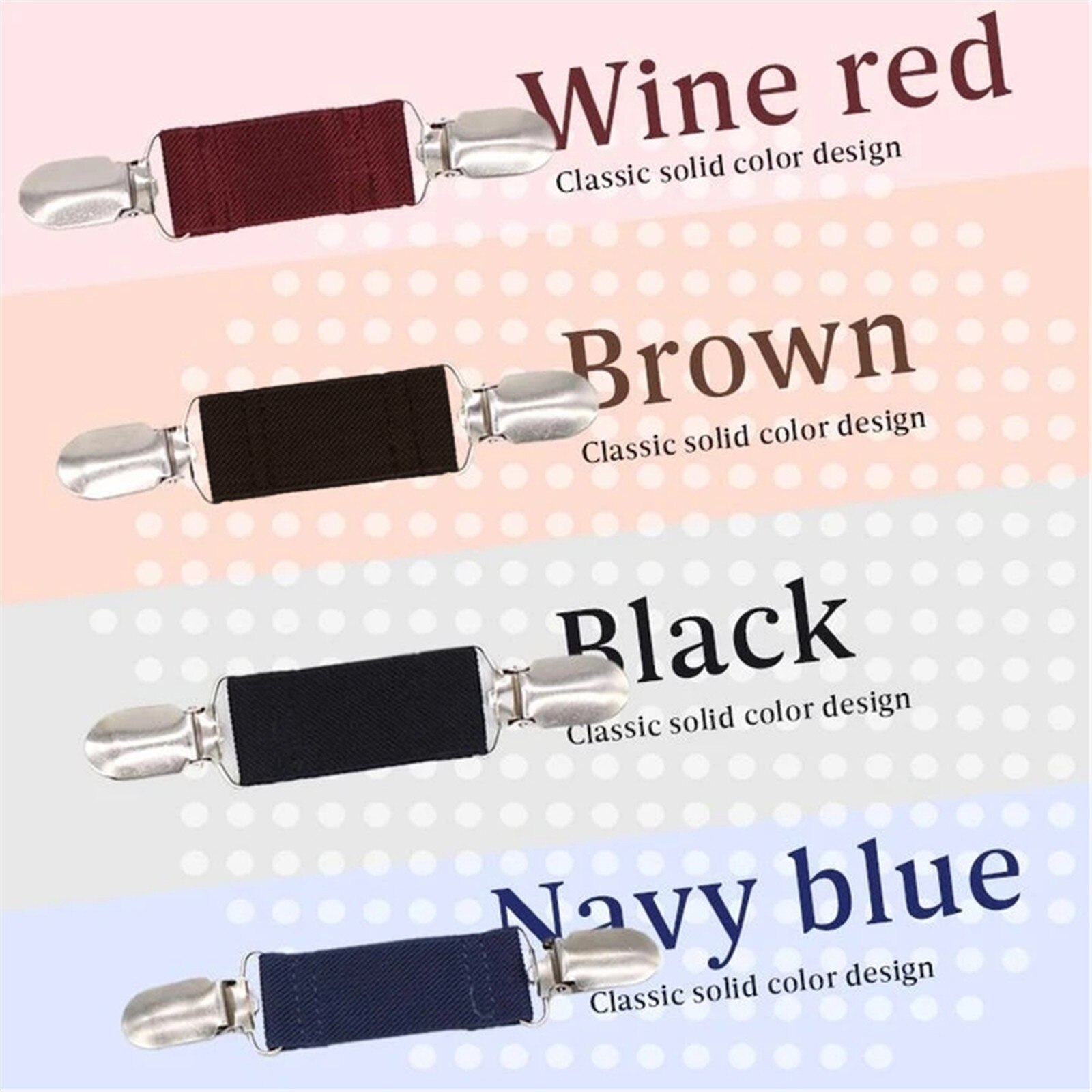 Verstelbare Stretch Taille Riem Platte Gesp Vrouwelijke Mode Kleding Bevestiging Buckle Antislip Bevestiging Knop Kleding Anti-Vallen clips