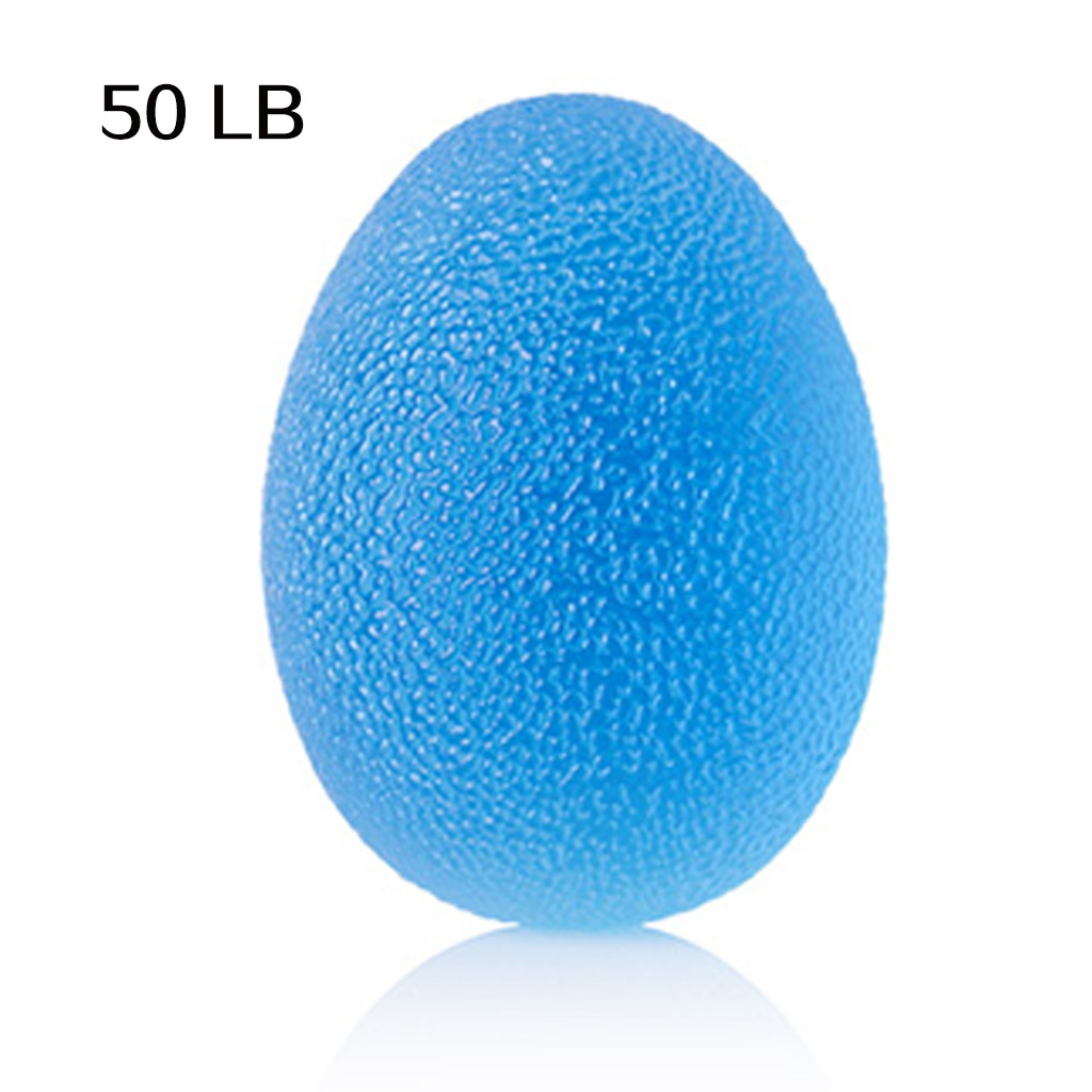 Silicagel håndgreb bold æg mænd kvinder gym fitness finger tung træner styrke muskel opsving griber træner: 50 kg blå æg