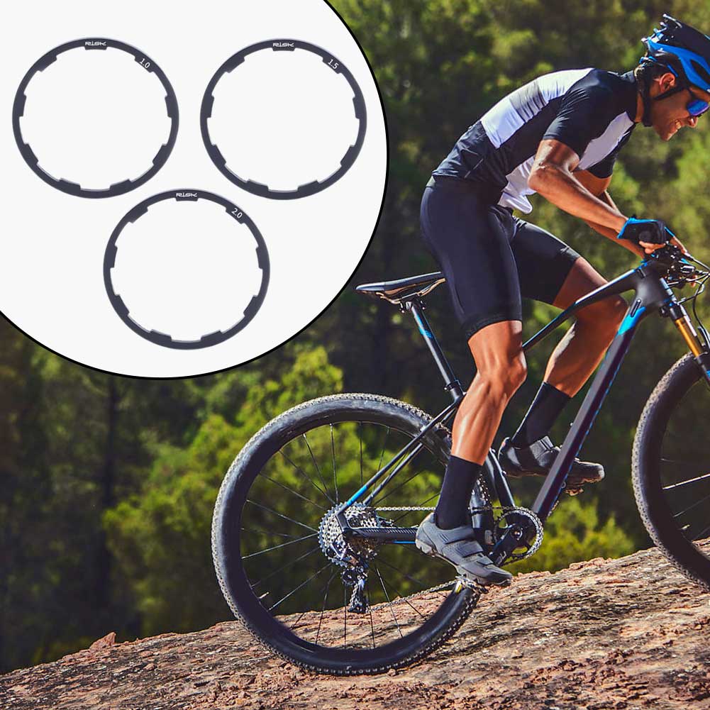 3pcs/set Outdoor Cycling Grooved Repair Bracket Spacers Mountain Bike Flywheel Gasket Hub Washer Removable MTB Bottom Home