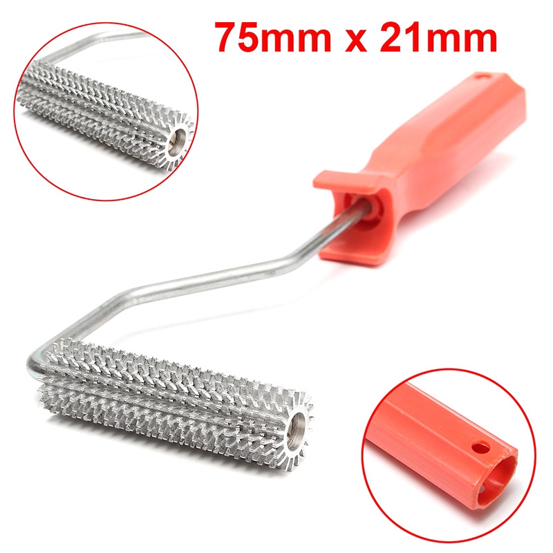 75X21mm Laminating Bubble Roller Aluminum Alloy Fiberglass Roller Bubble Buster Roller Tool Kit Handling Tool