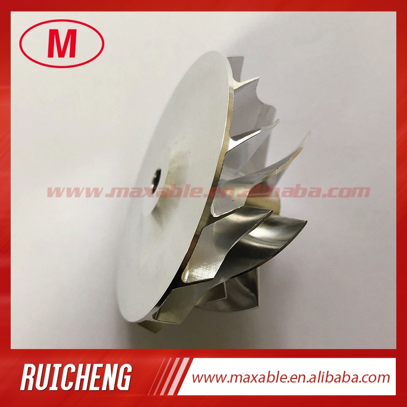 TD04 42.55/53.19mm 7 + 7 blades turbo billet/frezen/aluminium 2618 compressor wiel