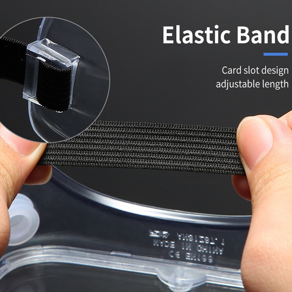 Transparent Ski Dust-proof Anti-fog Goggles Wind Sand Droplets can Wear Myopia Glasses Fully Enclosed Protective Goggles