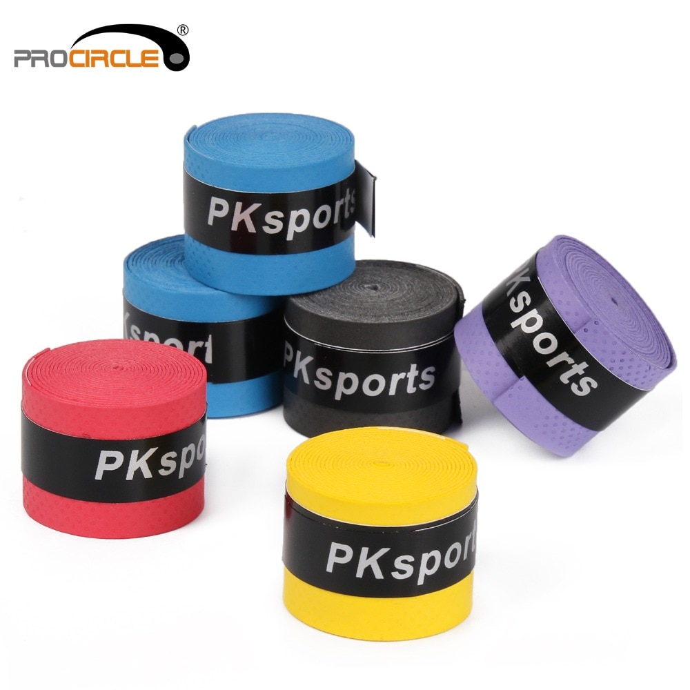 10 pçs anti-deslizamento esporte varas de pesca sobre aderência banda suor tênis overgrips fita badminton pular corda ginásio anel
