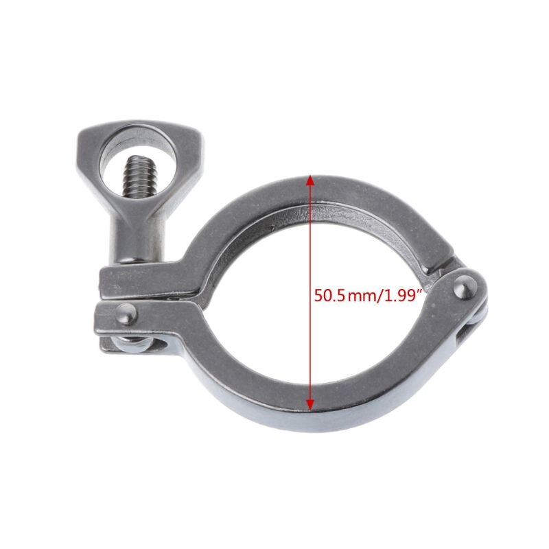 Stainless Steel Tri-clamp SUS304 Sanitary Pipe Weld Ferrule Silicone Gasket Set
