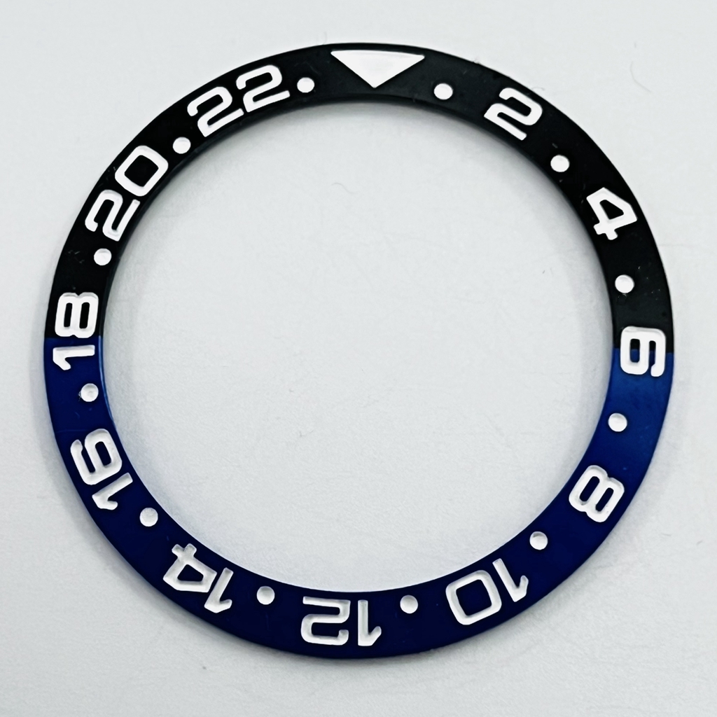 38mm GMT sub Keramik Lünette Schräge Taucheruhr Einsatz Uhr Ersetzen Zifferblatt Uhr Lünette Einsätze Ring