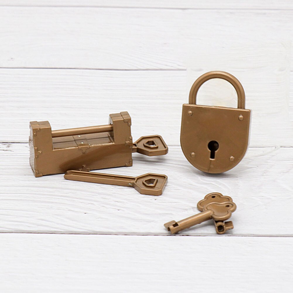 FrüHenne Lernen Pirat Schatz Brust Edelsteine Halfter Lagerung Kasten freundlicher Spielzeug Mit Schlüssel freundlicher Hause Dekoration Schmuck Organizer