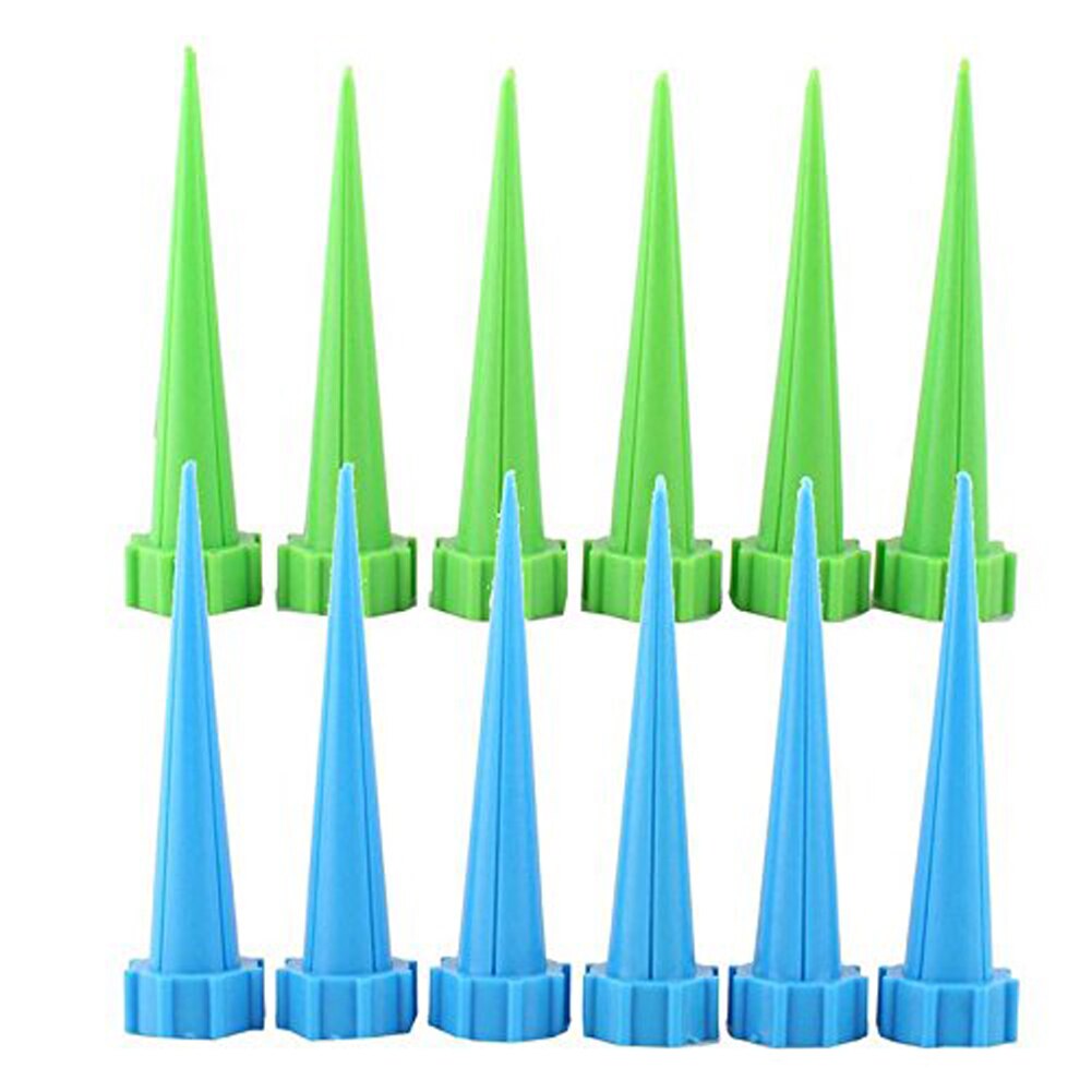 Kit De 12 Piquets D'arrosage Automatique Pour Plantes - Goutte-à-goutte Réglable - Compatible Bouteilles Plastique - Système D'irrigation Vacances