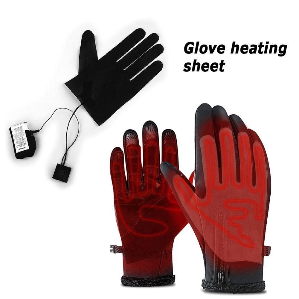 1Pc Vijf-Vinger Handschoenen Usb Elektrische Verwarming Pads Lithium Batterij Drie-Speed Supply Power Verwarming Thermostaat Schakelaar