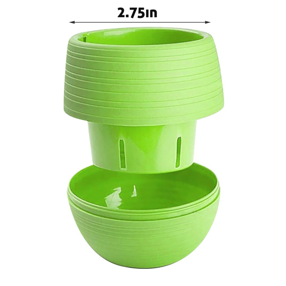 7*7Cm Bloempotten Mini Bloempot Tuin Onbreekbaar Plastic Kwekerij Potten Voor Succulenten Plastic Kleine Bloem pot: green