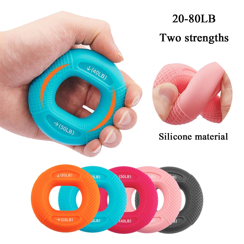 Silikon Einstellbare Hand Griff 20-80LB Greif Ring Finger Unterarm Trainer Karpaltunnelsyndroms Expander Muskel trainieren ÜSpund Fitnessstudio Fitness