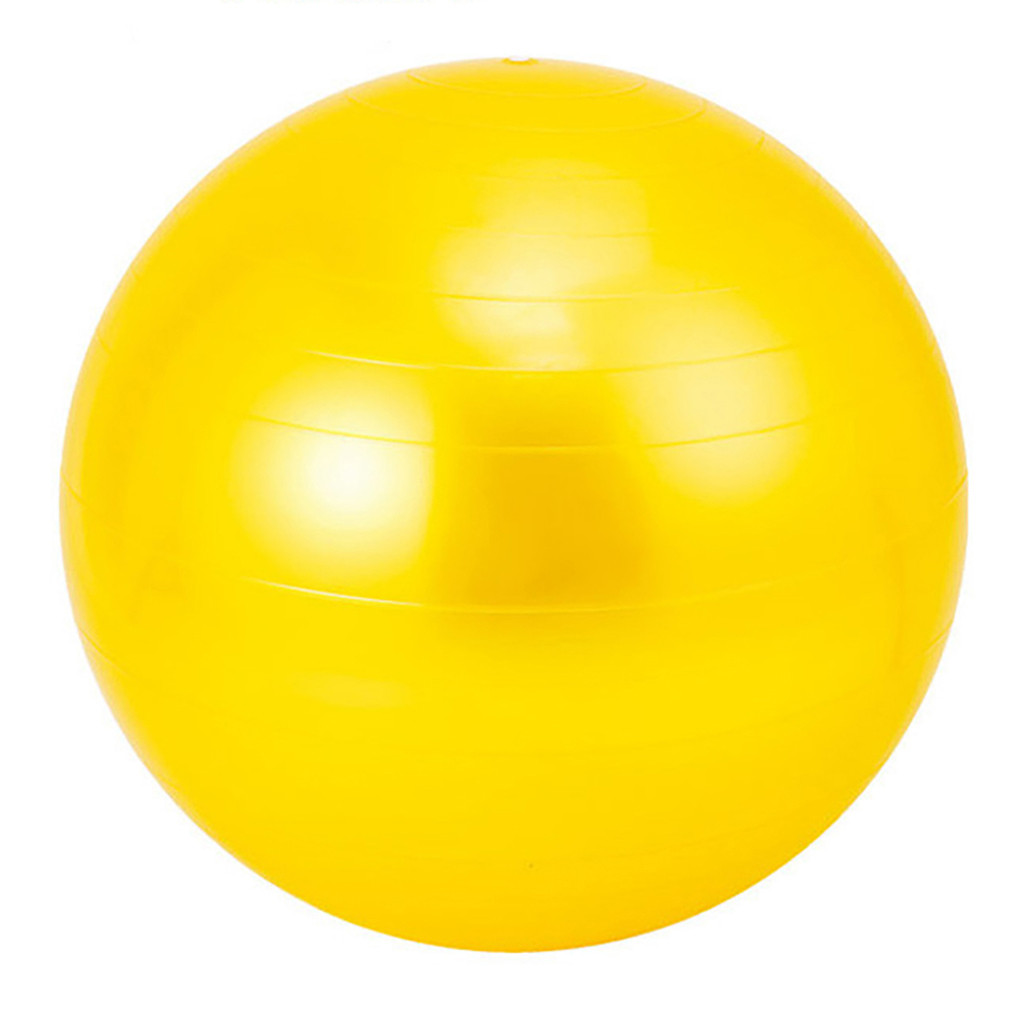 65 cm sport fitness yoga bold pvc glat anti-eksplosion motion gym yoga bold fitness graviditet fødsel anti burst kerne bold: Gul