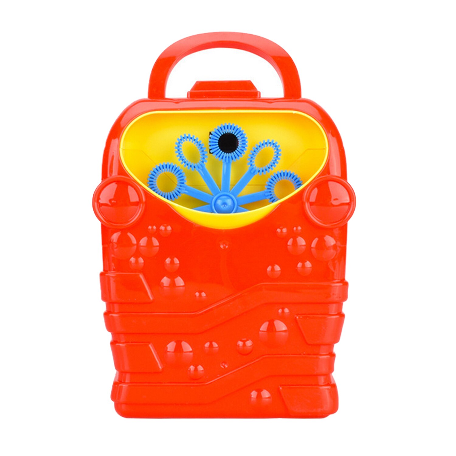 Kids Leuke Grappige Rode Cartoon Automatische Elektrische Bubble Machine Blower Handvat Batterij Aangedreven Outdoor Sport Zeep Bubble Maker Speelgoed: Bubble Maker