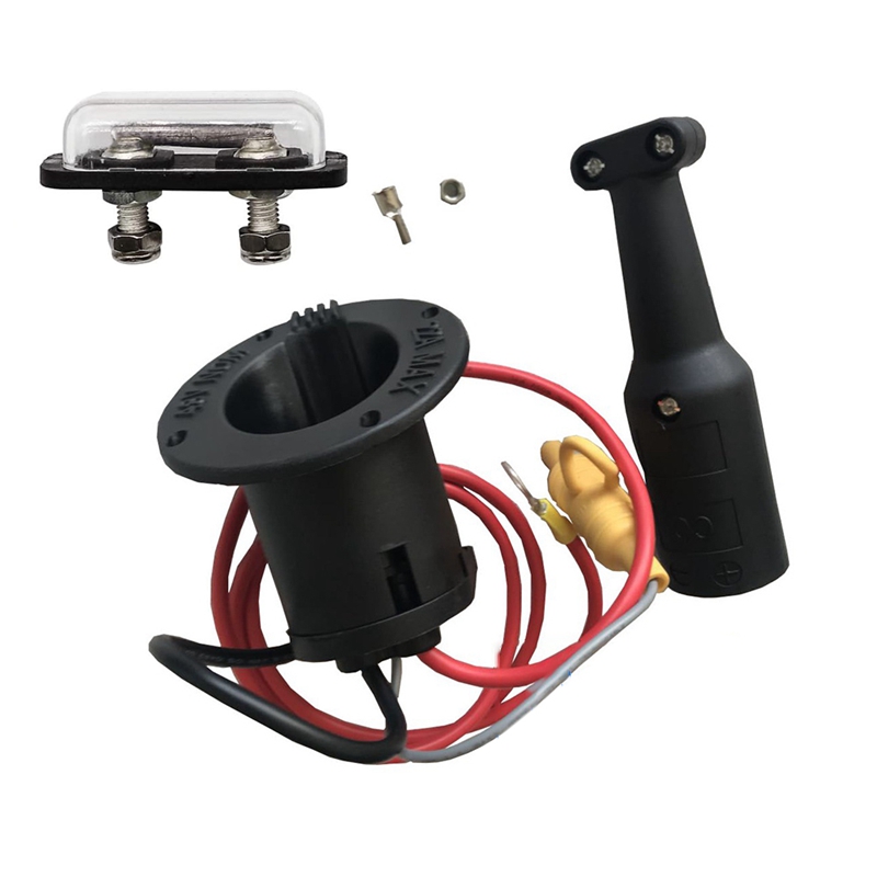 48V Charger Cord Plug &amp; Charger Receptacle for Club Car DS Precedent Golf Carts 2000 Up, 101828901, 101802101, 103375501: Default Title