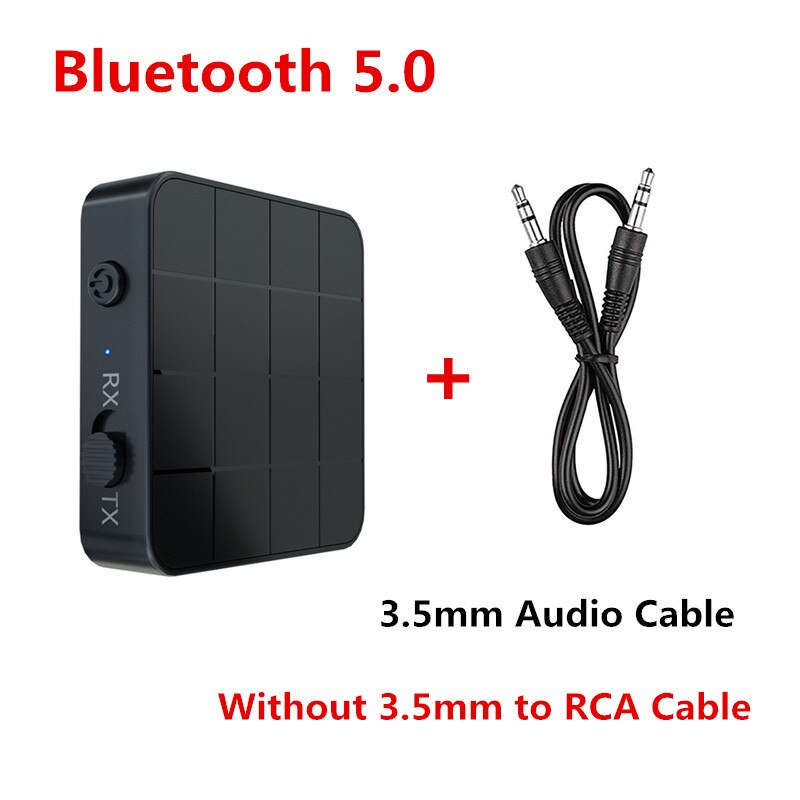 Bluetooth Receiver Transmitter Audio 5.0 Hifi Auto Car Kit A2DP RCA AUX 3.5mm Jack Music Wireless Adapters For TV Headphones PC: Color1 Bluetooth 5.0