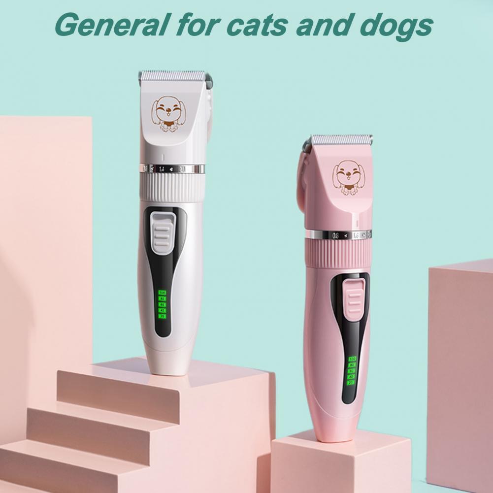 Pet Hair Remover Rechargeable Easy Operation Pet Hair Clipper Stainless Steel 1 Set Mini Electric Pet Hair Trimmer