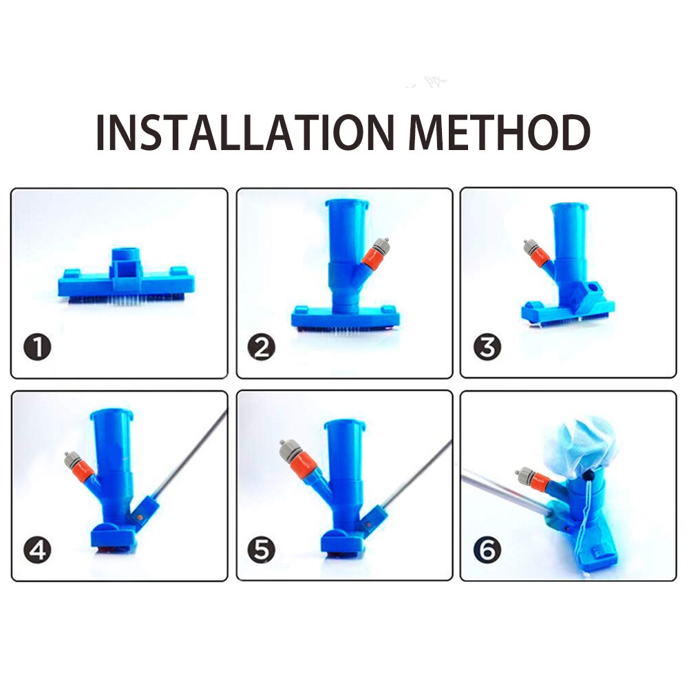 Vacuum Cleaner Pool Vacuum Cleaner Set With Brush And Bag And 4ft Pole For Cleaning Pool Spa Fountain And Tub