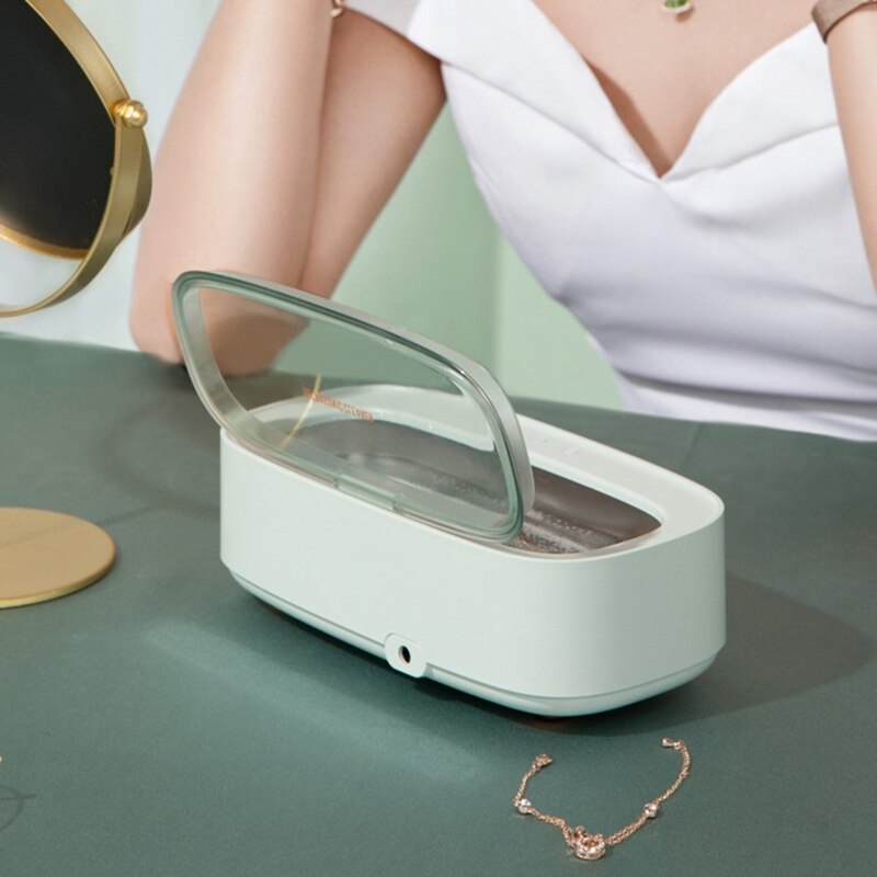 Limpiador ultrasónico, lentes de contacto, reloj, joyería de Metal, pequeña máquina de limpieza, limpiador USB portátil para el hogar