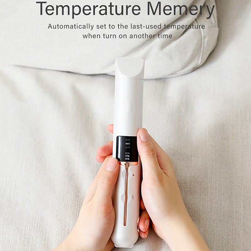 Mini usb draadloze stijltang met powerbank vergrendelingssysteem reis stijltang draagbare draadloze stijltang