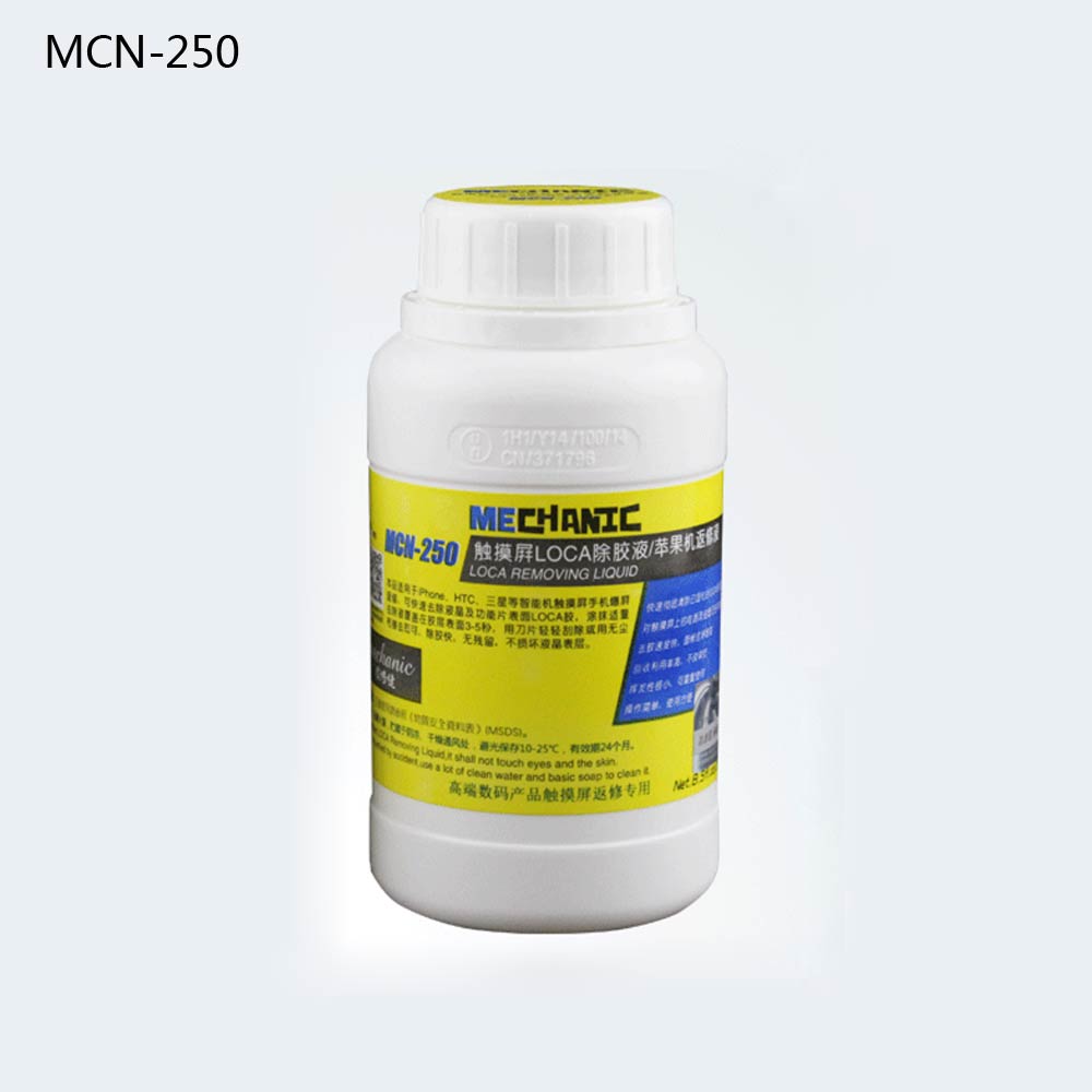 250ml Mechanic MCN-250 LCD uv glue remover for LOCA glue samsung iphone and other screen separator mahine