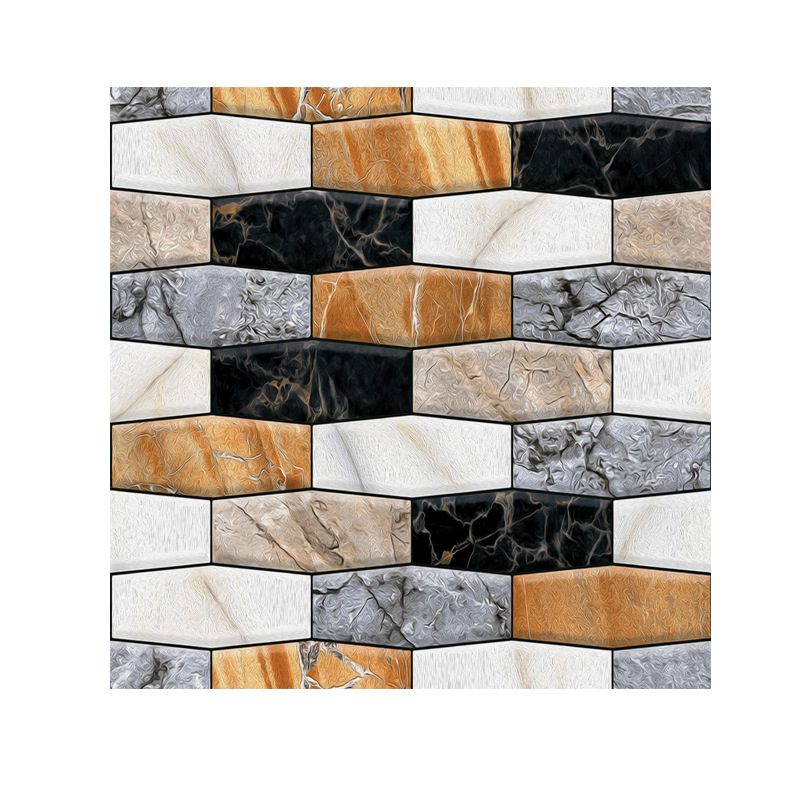 Self Adhesive Tile Wall Sticker Home Decor 3d pvc sticker Covers For Kitchen Cupboard Bathroom Wallpaper Waterproof Wallpaper: JQZ375