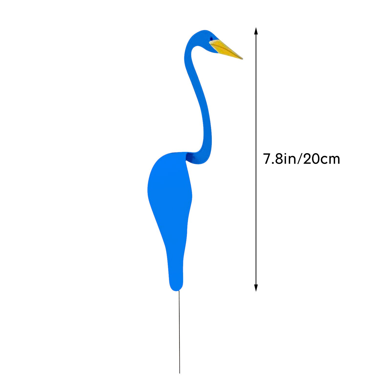 20CM 40CM Artificial Flamingo Swirl Bird Garden Decoration Decorative White Duck Spin with The Breeze Home Garden Decor: E 20cm