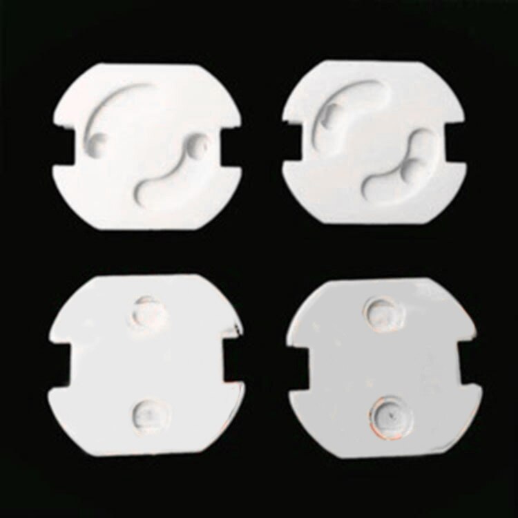 10Pcs Eu Stopcontact Stopcontact Baby Kids Kind Veiligheid Guard Bescherming Anti Elektrische Shock Stekkers Protector Draaien Cover
