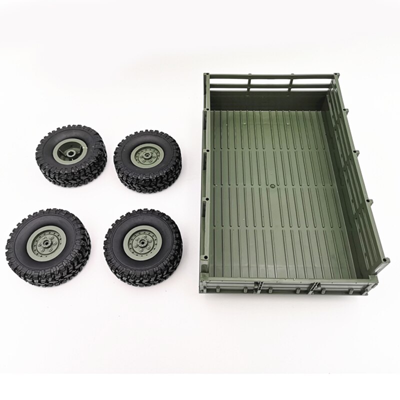 Pour Wpl Rc voiture accessoires bricolage 4 roues remorque camion Gaz camion voiture pièce de remplacement (vert)