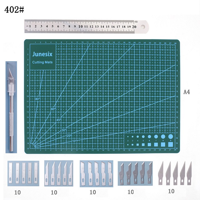 Craft Knife Kit, Precision Carving Blades Craft Knife, Knife with Art Blades, Scrapbooking Stencil for DIY Art Working Cutting: No.402 53pcs