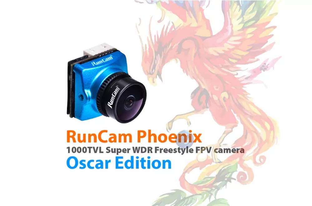 RunCam Phoenix Oscar Edition 1000tvl 1/3 Super 120dB WDR Mini FPV Camera Support OSD FC Control for RC Racing Drone - 2.5mm