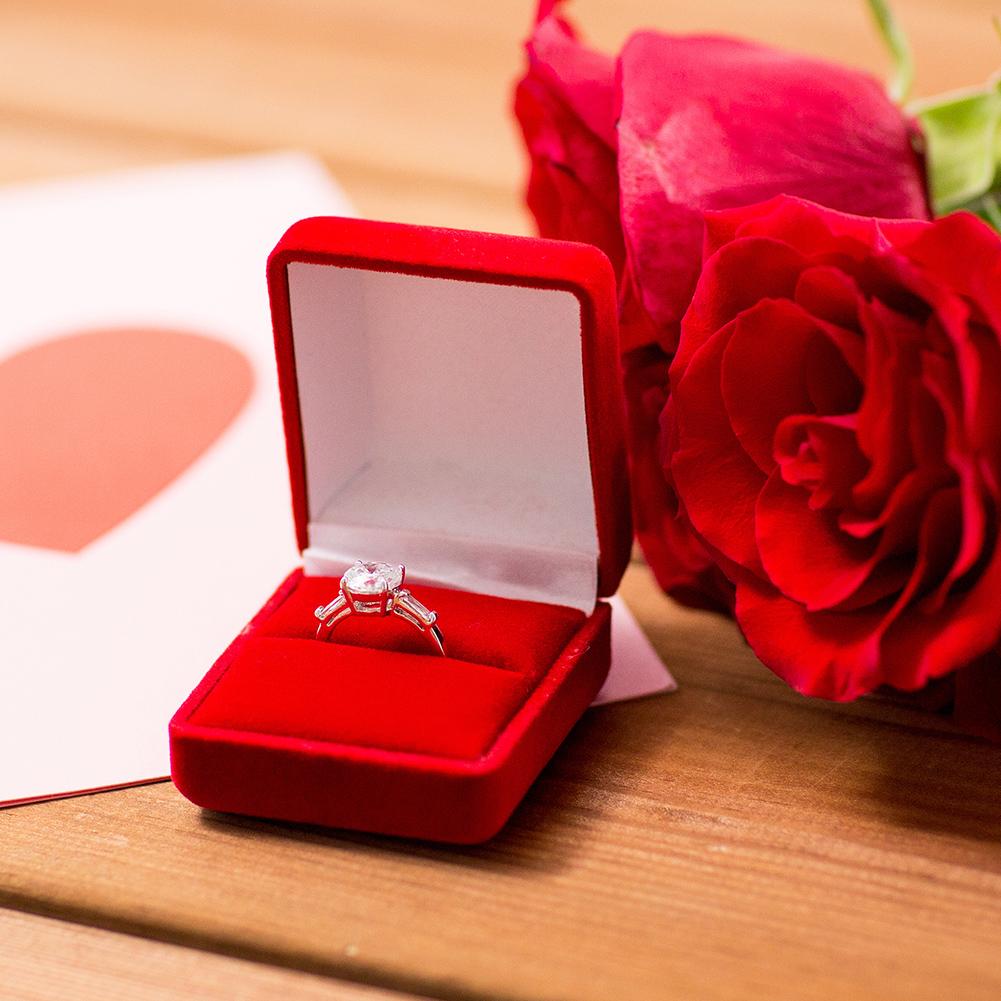 Led Lighted Earring Ring Box Wedding Engagement Jewelry Display Case Proposal Ring Box Packaging Box Ring Storage